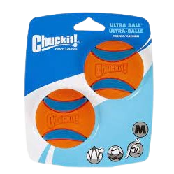 ChuckIt! Ultra Ball Dog Toy, DurabCompatible Toy For Dogs, 2 Pack, Medium